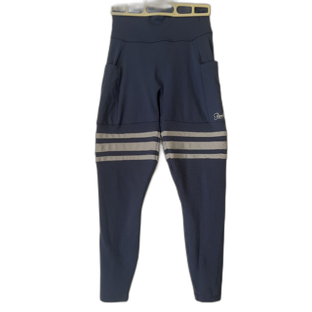 Bombshell sportswear thigh high leggings scrunch butt blue